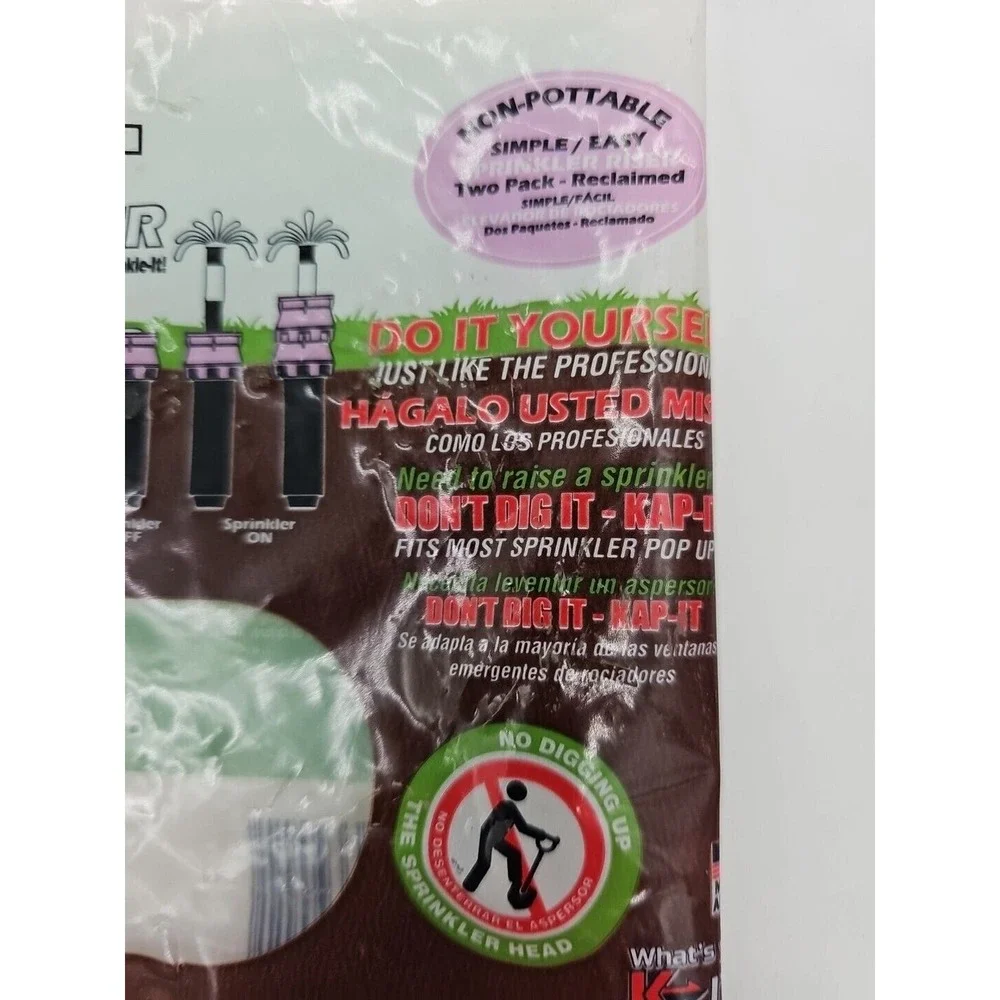 KAP-IT Pop-up reclaimed riser extension from the top of sprinkler 1-1/2 ( 2PK)